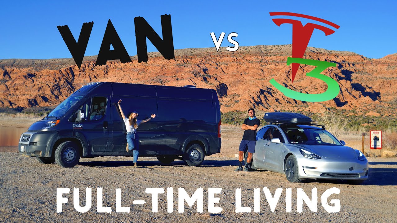 RAM van life vs. TESLA sedan life | Should you live in a Model 3?
