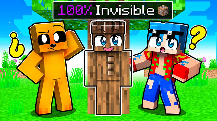Soy 100% INVISIBLE en este ESCONDITE de Minecraft! 😂 Película completa