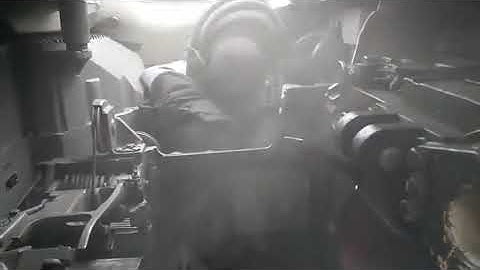 Russian kid shooting tank.