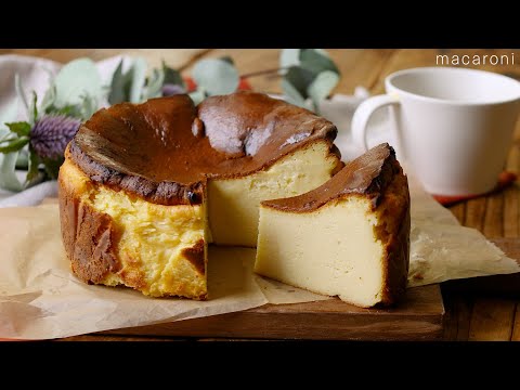 【さつまいものバスクチーズケーキ】秋にぴったり！表面は香ばしく中はなめらか♪のサムネイル
