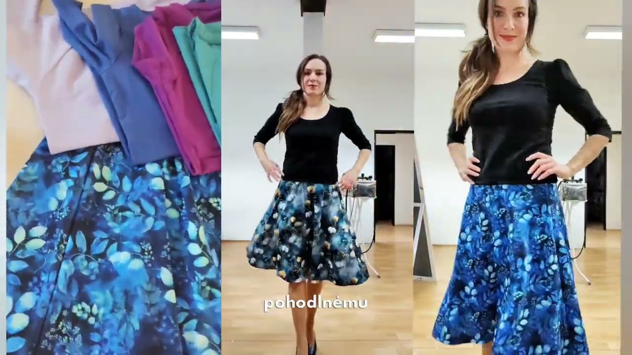 Jak vypadá půlkolová sukně a komu sluší? 🌸