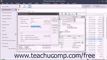Sage 50 2018 Tutorial Printing and Emailing Invoices Sage Training