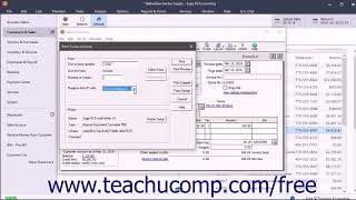 Sage 50 2018 Tutorial Printing and Emailing Invoices Sage Training