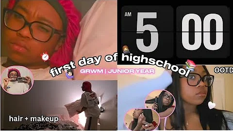 GRWM : FIRST DAY OF HIGHSCHOOL || JUNIOR YEAR ✏️📚