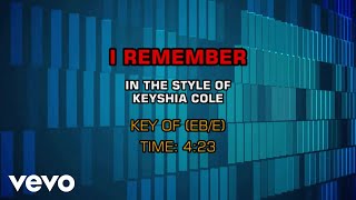 Video thumbnail of "Keyshia Cole - I Remember (Karaoke)"