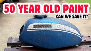 I Used ELBOW GREASE on 50 Year Old Honda Paint… WOW!