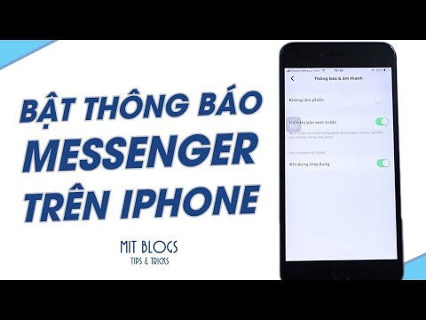 Video Bật thông báo Messenger trên iPhone mới nhất 2021 - youtube