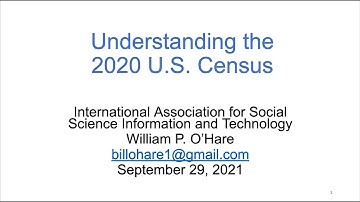 Understanding the 2020 US Census