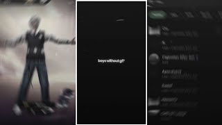 PRESET FF SAD AESTHETIC - BOYS WITHOUT GF? - SCOTT STREET - TREND?