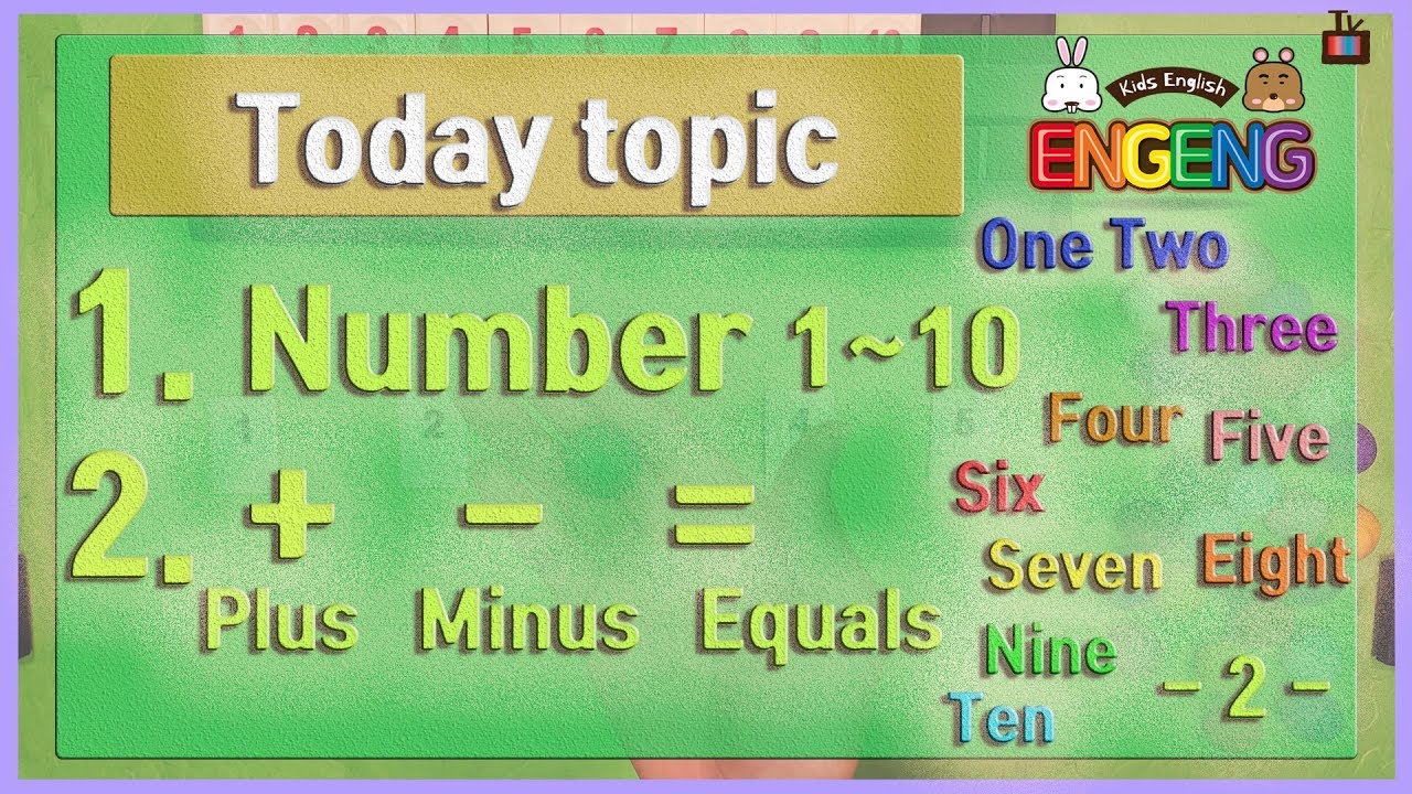 [Lesson #2] How many? / Number 1 ~ 10 - YouTube
