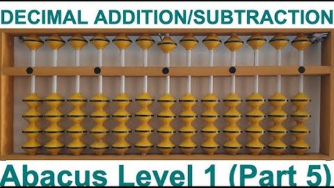 Abacus Level 1 (Part 5) | Abacus Decimal Addition/Subtraction Sums Without Compliments Training