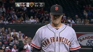 SF@ARI: Cain pitches five frames, gives up three runs