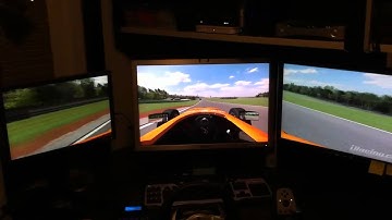 2nd iRacing 3 monitor video test with sound.