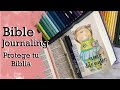 Bible Journaling con colores para cuidar las hojas de tu Biblia