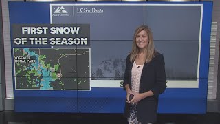 California Water & Weather | New water year, 1st snow of fall and a funnel cloud near Sacramento