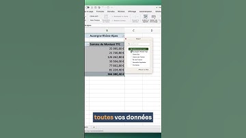 Excel - Exporter les données de vos tableaux croisés dynamiques vers de nouveaux onglets