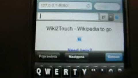 Wiki2Touch - Wikipedia OFFLINE on the iPhone ! Wiki