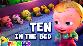 ten in the bed more nursery rhymes kids songs by farmees