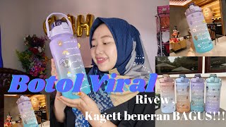 BOTOL MINUM VIRAL || REVIEW BOTOL MOTIVASI 2 LITER || #botolviral  #botol2ltr BOTOL MOTIVASI 2 LITER