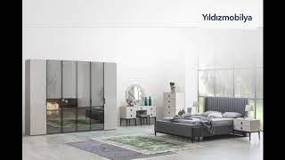 Yıldız Mobilya Milenyum 6 Kapılı Bazalı Yatak Odası