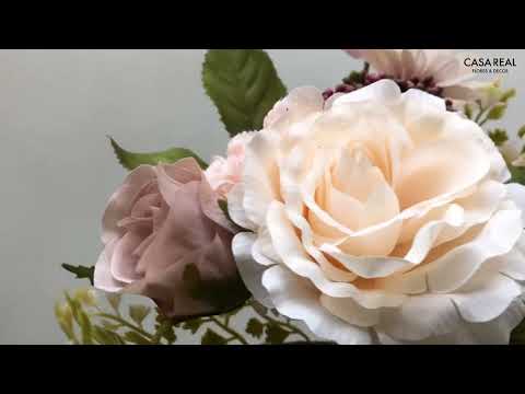 Buquê Misto c/ Margarida, Cravo e Rosas (012530)