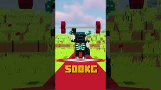 Iron Golem VS Warden Weightlifting 💪 #shorts #minecarft