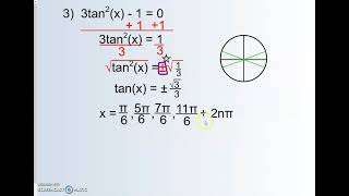 Solving Trig Equations Part 1