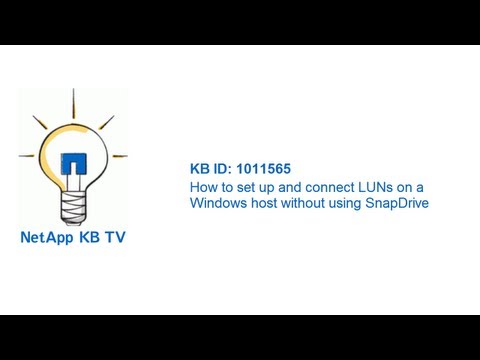 How to set up and connect LUNs on a Windows host without using SnapDrive