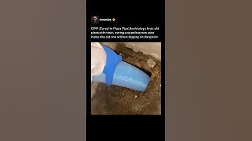 How They Fix Old Pipes Without Digging Using the CIPP Method 🛠️ #shorts