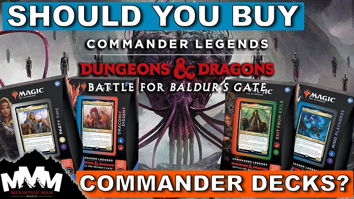 Commander legends baldurs gate commander decks