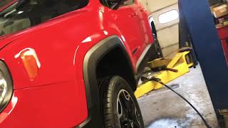Lug nut cap removal fast and easy method! 2016 Jeep Renegade Trail Hawk Edition.