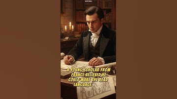 The Genius Who Decoded the Lost Language of Egypt 6000 years ago?😱” #shorts