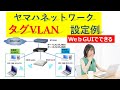 ヤマハネットワーク タグVLAN設定例
