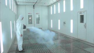 Truck Booth Air Flow Smoke Test