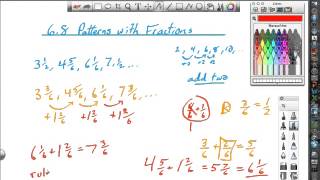 5th 6.8 Patterns with Fractions