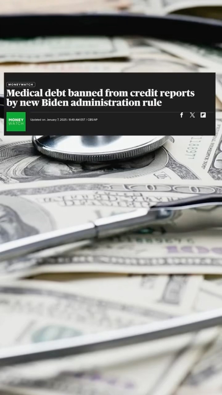 Medical debt banned from credit reports with new Biden administration rule #shorts
