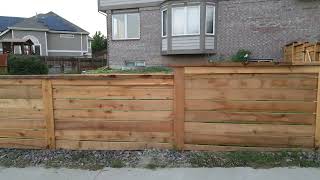 Horizontal Cedar Fence