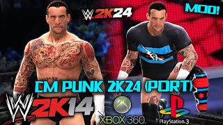 Cm Punk 2K24 Port For WWE 2K14 Xbox 360/PS3
