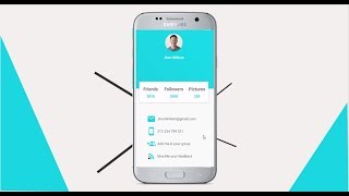Android Developers - Modern Profile UI Design In Android | Material Design | #AndroidUniversity
