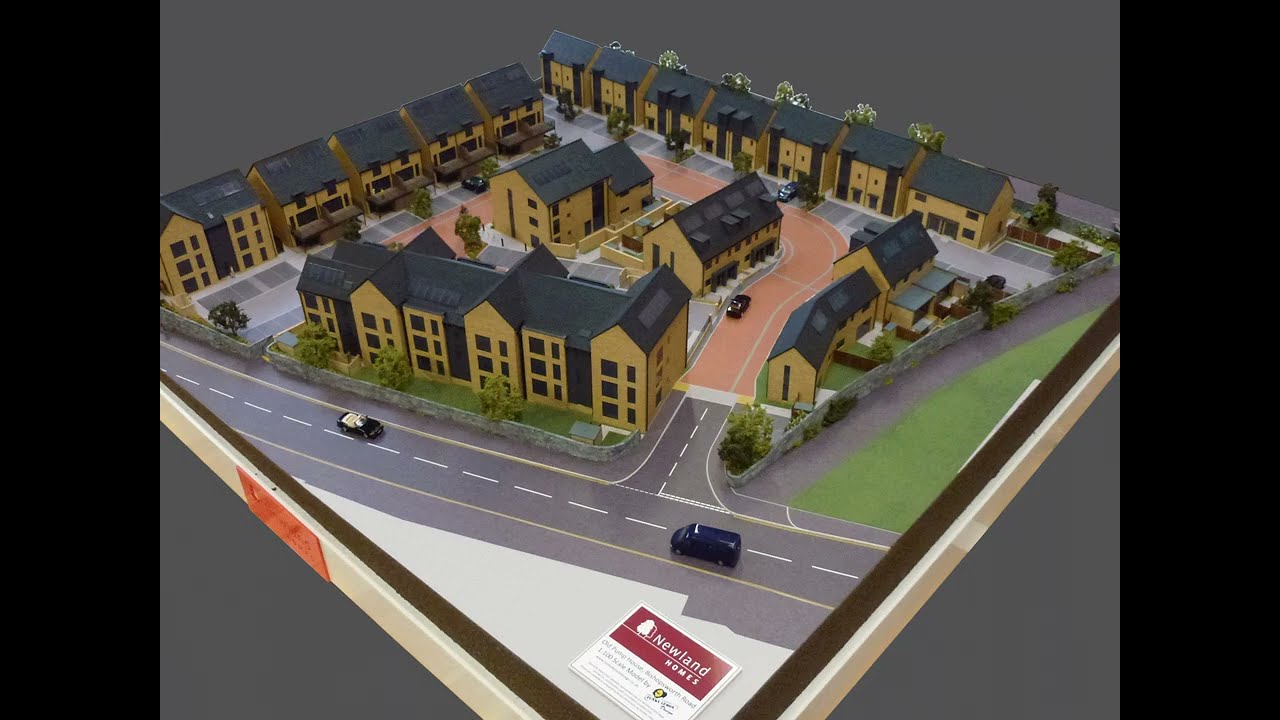 1:100 Scale Architectural housing development model.