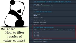 22. Pandas: How to filter results of value_counts?