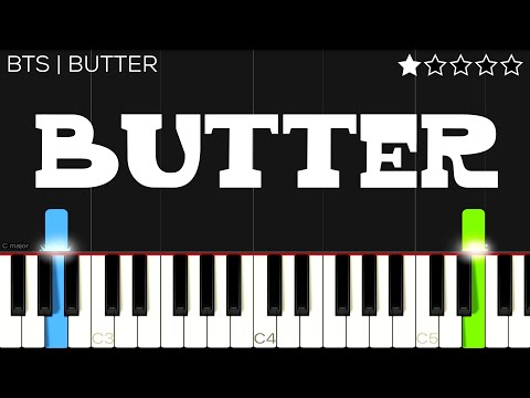 Bts - Butter | Easy Piano Tutorial - Youtube