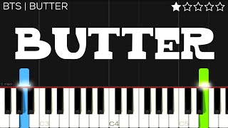 BTS - Butter | EASY Piano Tutorial chords