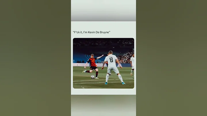 De Bruyne with Banger in UCL semifinals