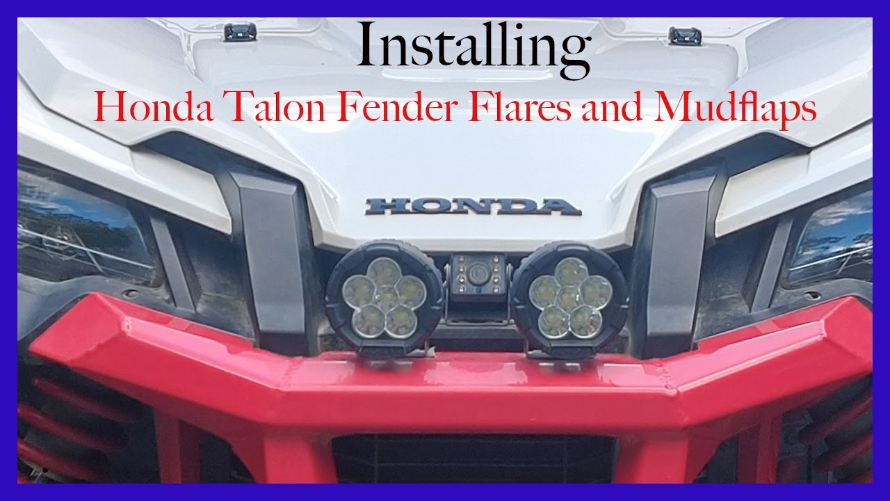 Installing Honda Talon fender flares YouTube