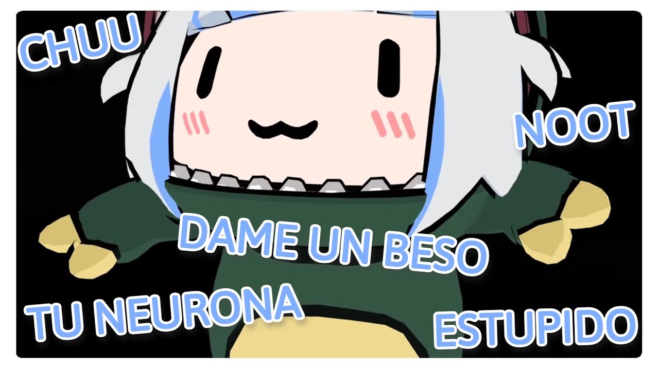 Dino Gura siendo linda por mas de 5 minutos y prueba de que tiene un gato [HololiveEN] [Sub Español]