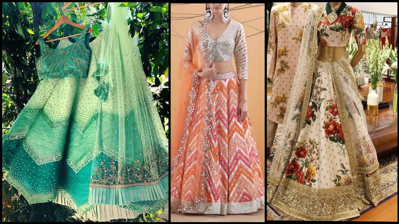 Pakistani and Indian Designer lehnga & maxi Dress2020//Lehnga maxi gown designs