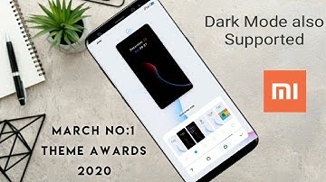Miui 11 Best Dark Mode Supported Theme | March No1 Theme | Icon Animation | Lock screen Customise