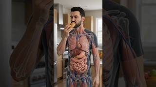 🍩 What REALLY happens after you eat a donut? 😳 #Donut #MedicalAnimation #Anatomy #FoodFacts #Shorts
