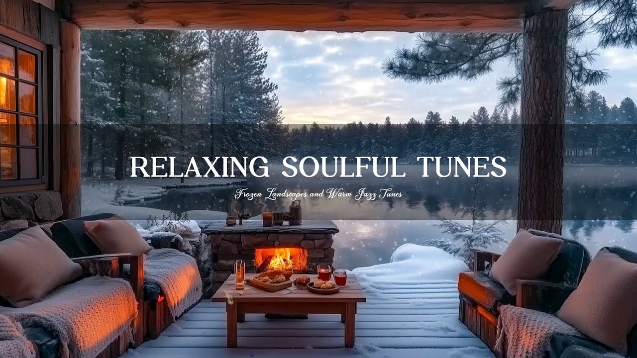 Melodious Jazz Rhythm And Soothing Melody For Peaceful Reflections - Winter By The Snowy Lake
